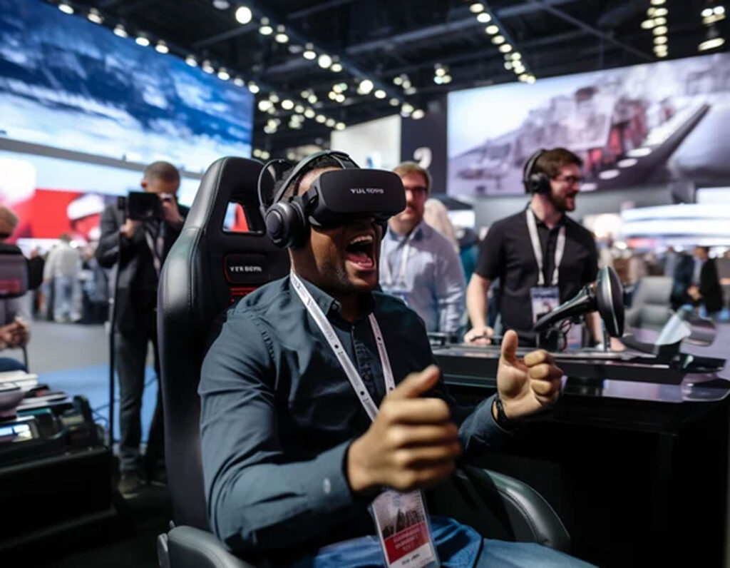 automotive vr experience at tradeshow